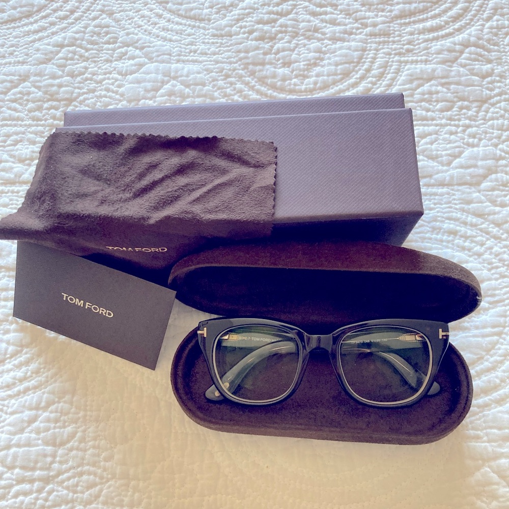 Tom Ford Eyewear TF5473 Dark Havana glasses